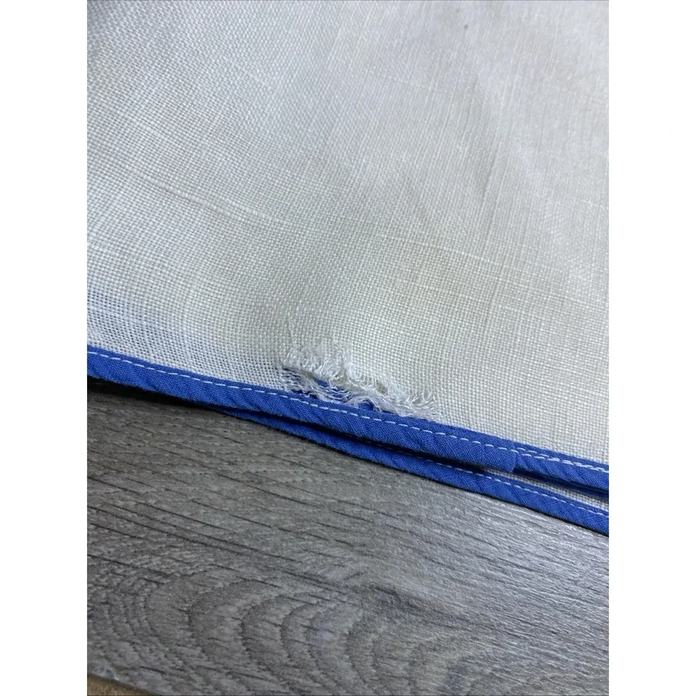 VTG Linen Card Table Cover Tablecloth 30x 29